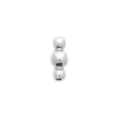 Boucles d'oreilles en argent rhodié