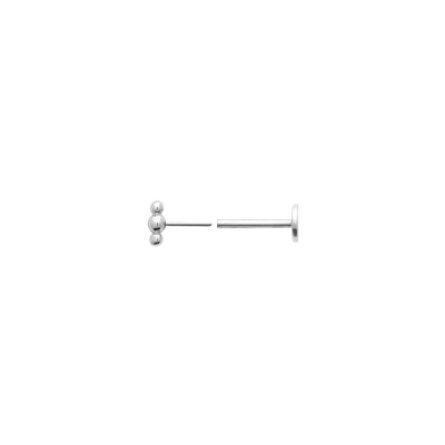 Boucles d'oreilles en argent rhodié