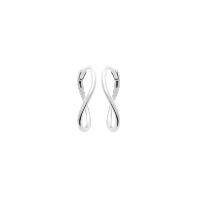 Créole en argent rhodié