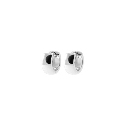 Créole en argent rhodié