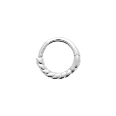 Créole en argent rhodié