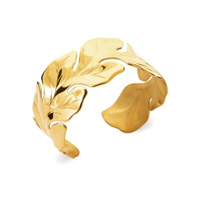 Bracelet jonc en acier et pvd