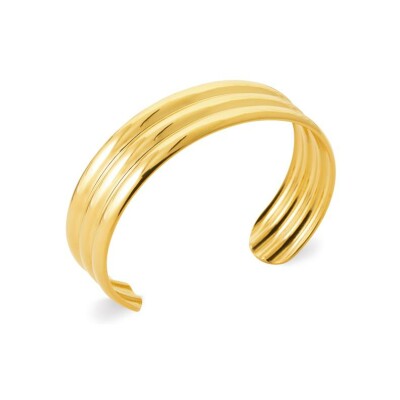 Bracelet jonc en acier et pvd