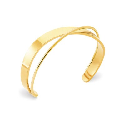 Bracelet jonc en acier et pvd