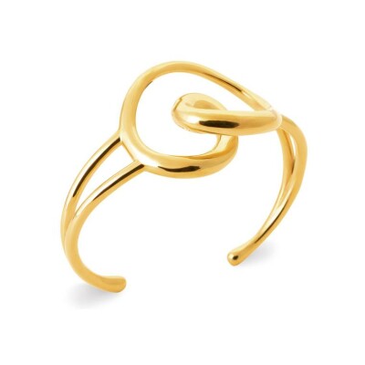 Bracelet jonc en acier et pvd