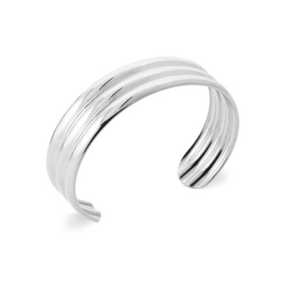 Bracelet jonc en acier et pvd