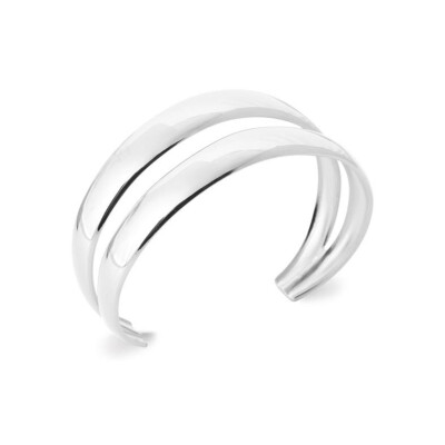 Bracelet jonc en acier et pvd