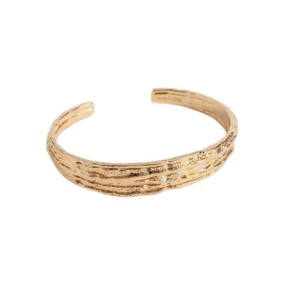 Bracelet jonc en plaqué or