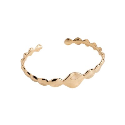 Bracelet jonc en plaqué or