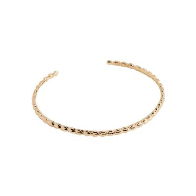 Bracelet jonc en plaqué or