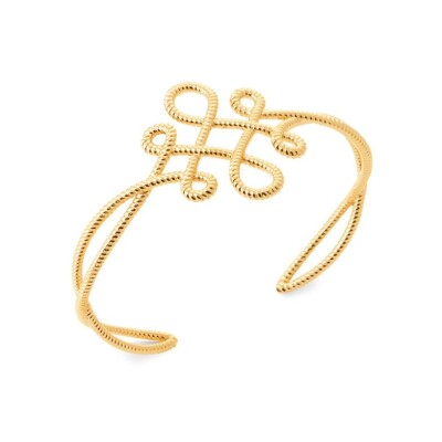 Bracelet jonc en plaqué or