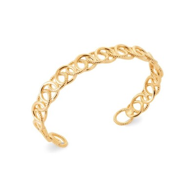 Bracelet jonc en plaqué or
