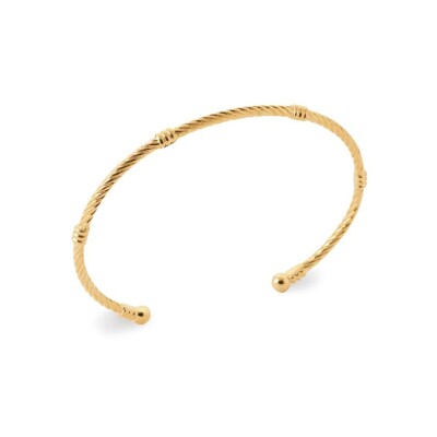 Bracelet jonc en plaqué or
