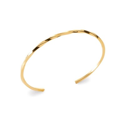 Bracelet jonc en plaqué or