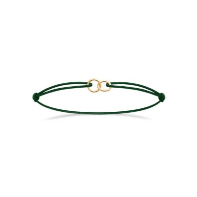 Bracelet cordon en plaqué or
