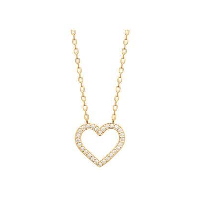 Collier en plaqué or et oxyde de zirconium