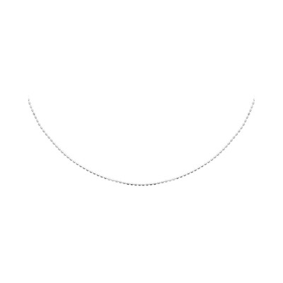 Collier en argent rhodié