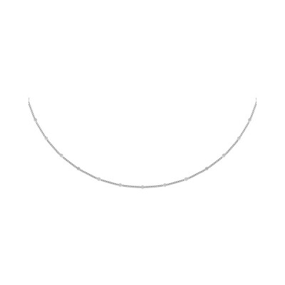 Collier en argent rhodié