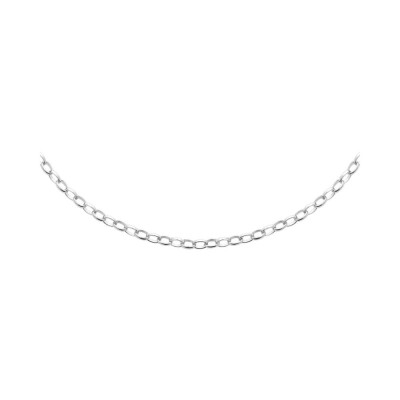 Collier en argent rhodié