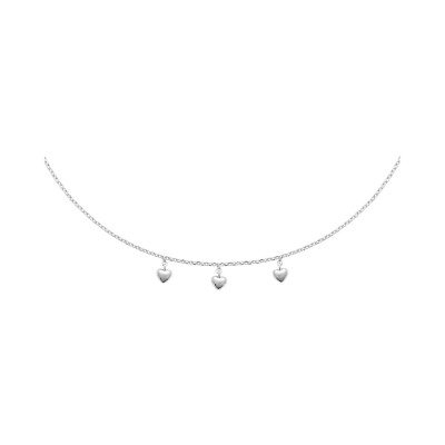 Collier en argent rhodié