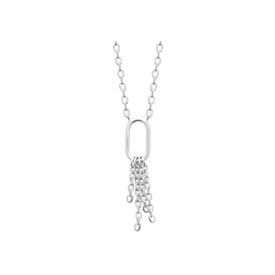 Collier en argent rhodié