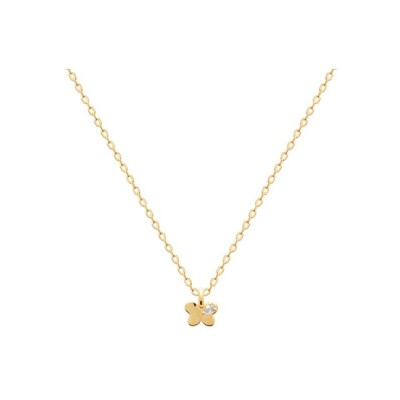 Pendentif en plaqué or et oxyde de zirconium