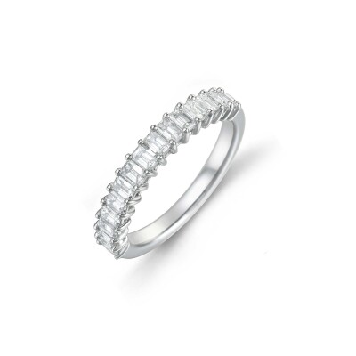 Alliance en or blanc et diamants de 0,75ct