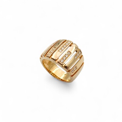 Bague or jaune et Diamants