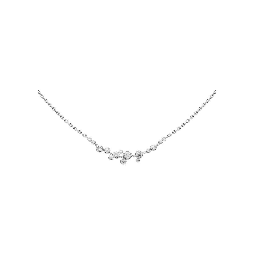 Collier RedLine Constellation en or blanc et diamants 0.65ct en serti clos