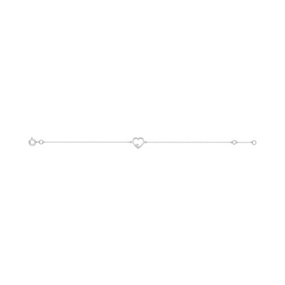 Bracelet en or blanc et diamant 0.01ct