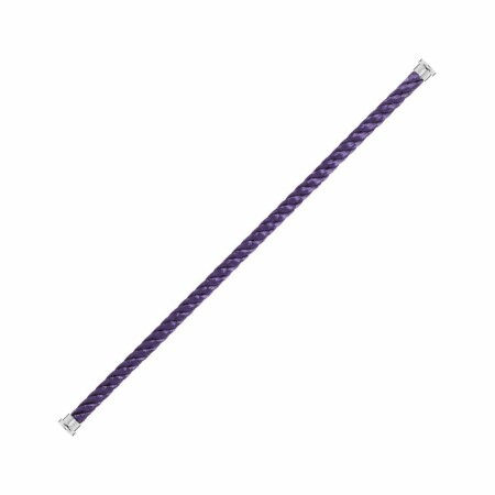 Câble grand modèle pour bracelet FRED Force 10 violet en Acier avec embouts acier