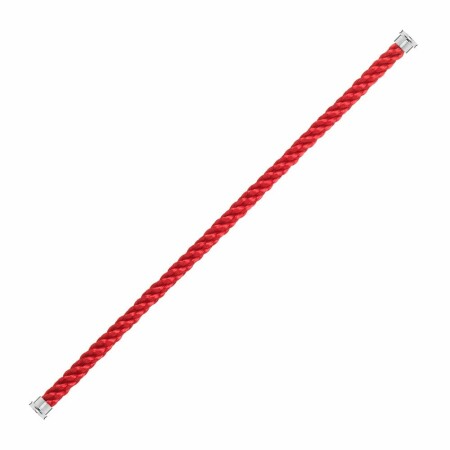 FRED GM Seil für Armband mit rotes Seilkabel und Stahlkappe