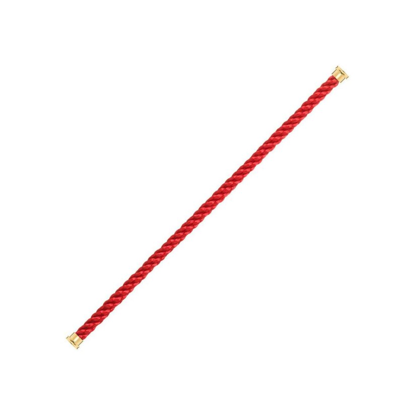 FRED Force 10 GM Seil für Armband mit rotes Seilkabel und golden Stahlkappe