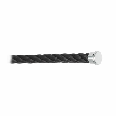 FRED Force 10 large size bracelet cable, black steel with steel clasp