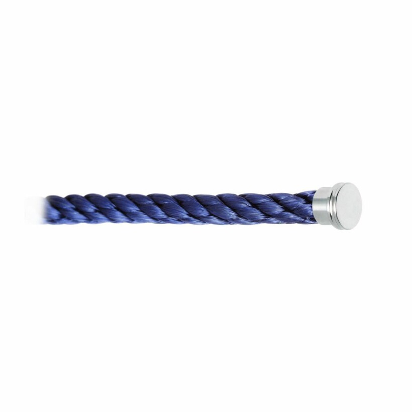 Câble FRED interchangeable Grand Modèle en acier bleu marine embouts acier