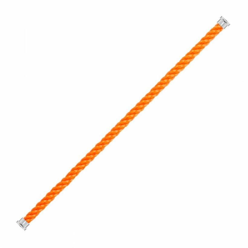 Câble FRED interchangeable GM en corderie orange fluo embouts acier