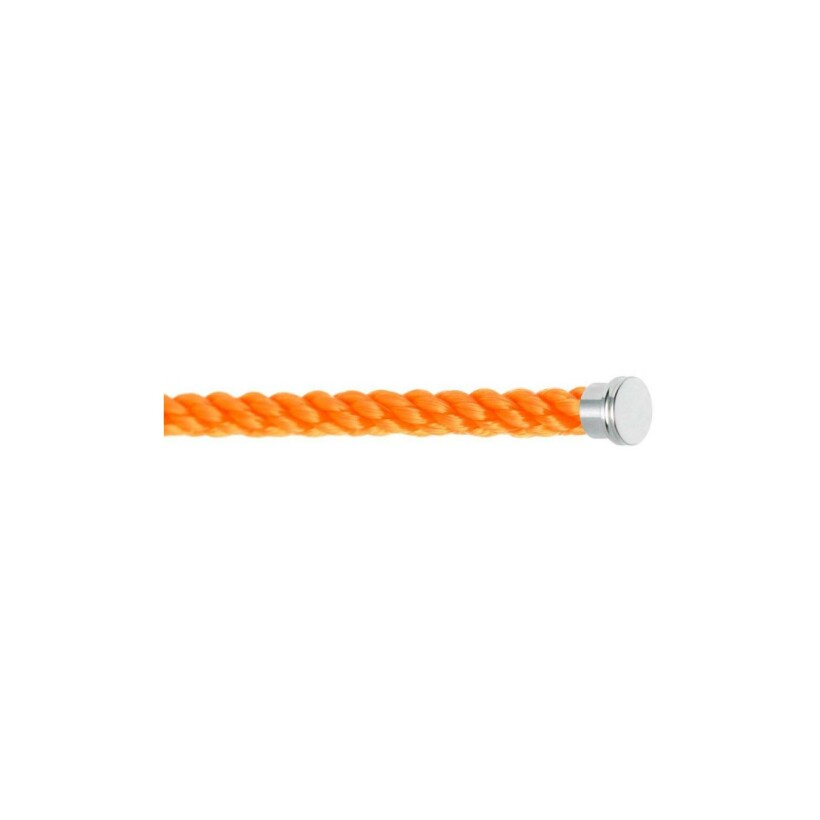 Câble FRED interchangeable GM en corderie orange fluo embouts acier