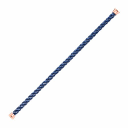 Câble grand modèle FRED Force 10 en acier bleu jean