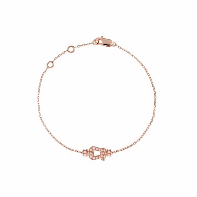 Bracelet FRED Force 10 PM en or rose et diamants