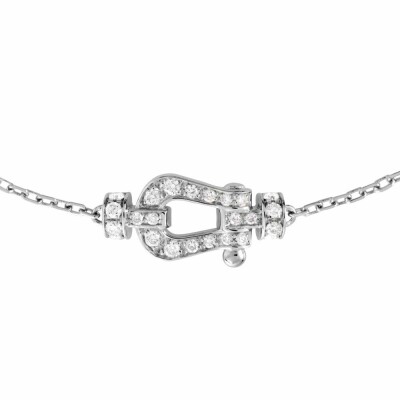 Bracelet FRED Force 10 Petit modèle en or blanc en diamants