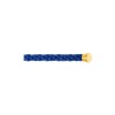 Câble pour bracelet FRED GM en corderie bleue indigo avec embout en or jaune