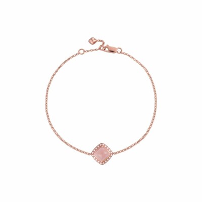 Bracelet FRED Pain de Sucre en or rose, diamants et quartz