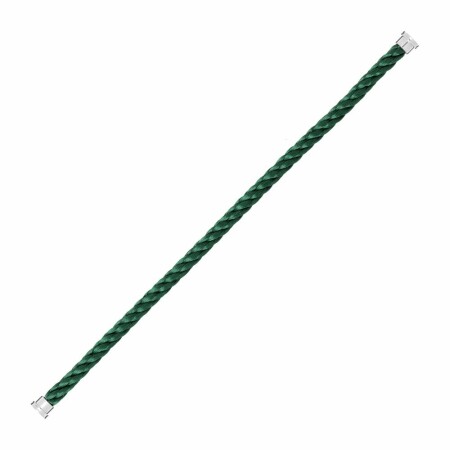 Câble grand modèle FRED Force 10 en acier vert emeraude