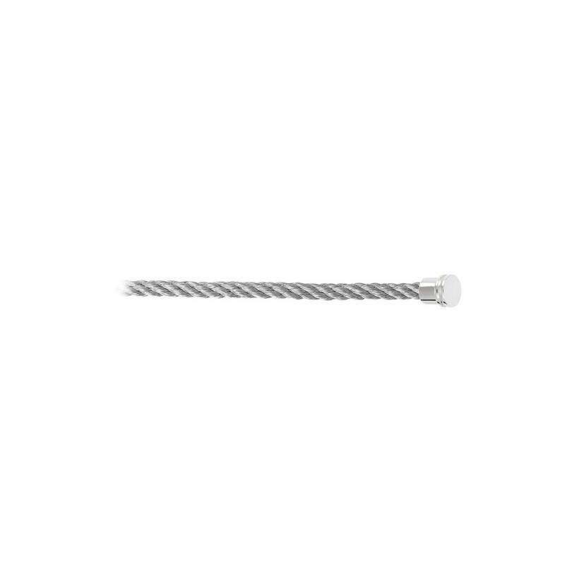 FRED medium size bracelet cable, steel with steel clasp