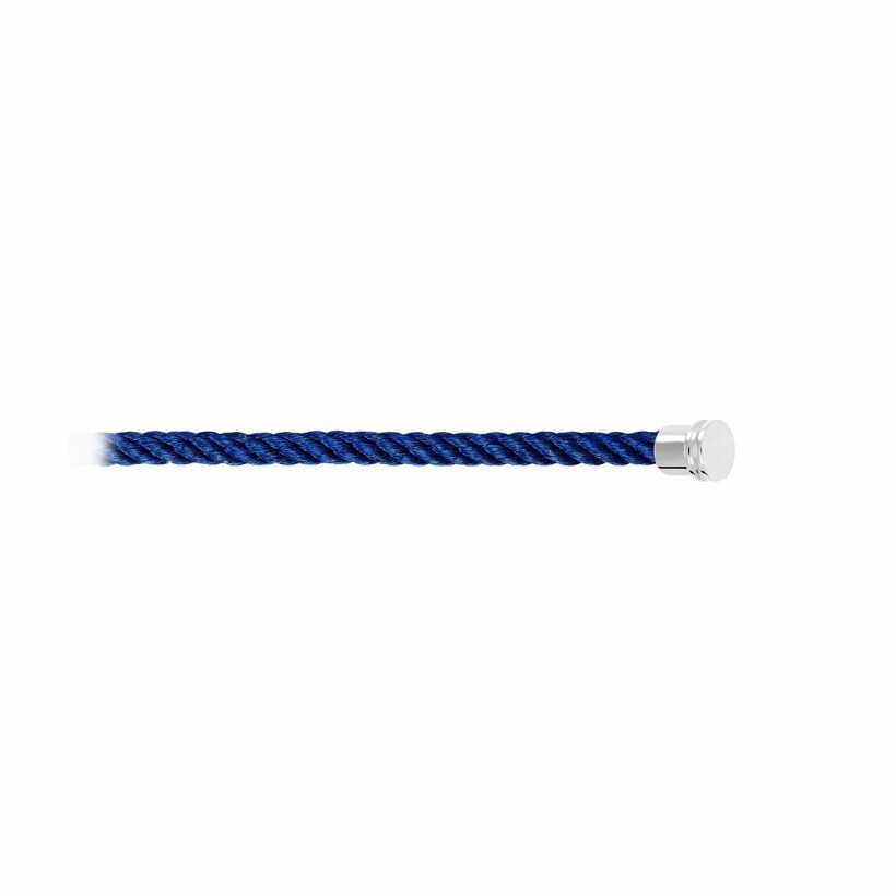 Câble pour bracelet FRED Force 10 MM en acier bleu marine avec embouts acier