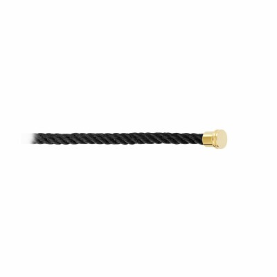 FRED Force 10 MM Seil für Armband mit schwarzer Stahl und golden Stahlkappe