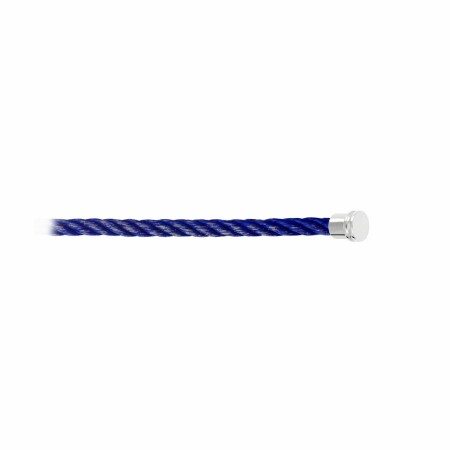 Câble moyen modèle pour bracelet FRED Force 10 bleu en Acier avec embouts acier