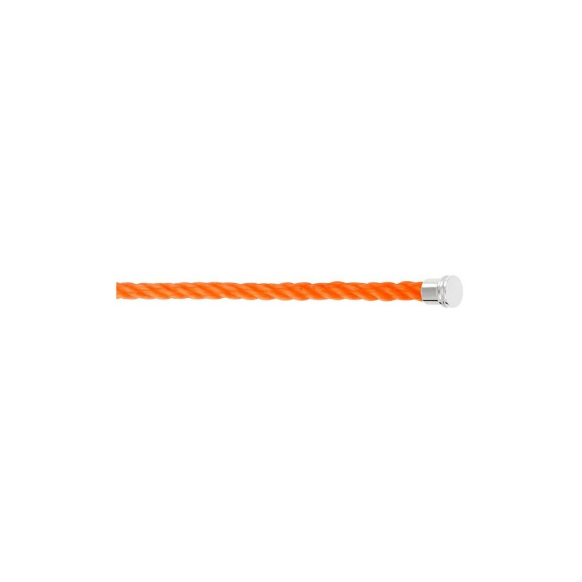 Câble FRED interchangeable Moyen Modèle en corderie orange fluo embouts acier