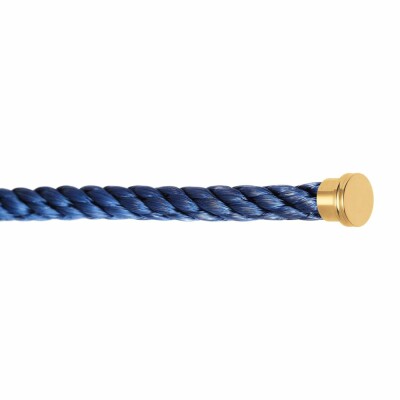 FRED Force 10 large size bracelet cable in blue jeans steel