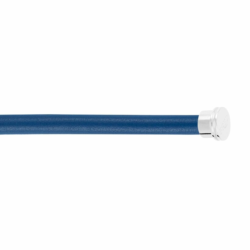 Câble grand modèle FRED Chance Infinie en cuir bleu
